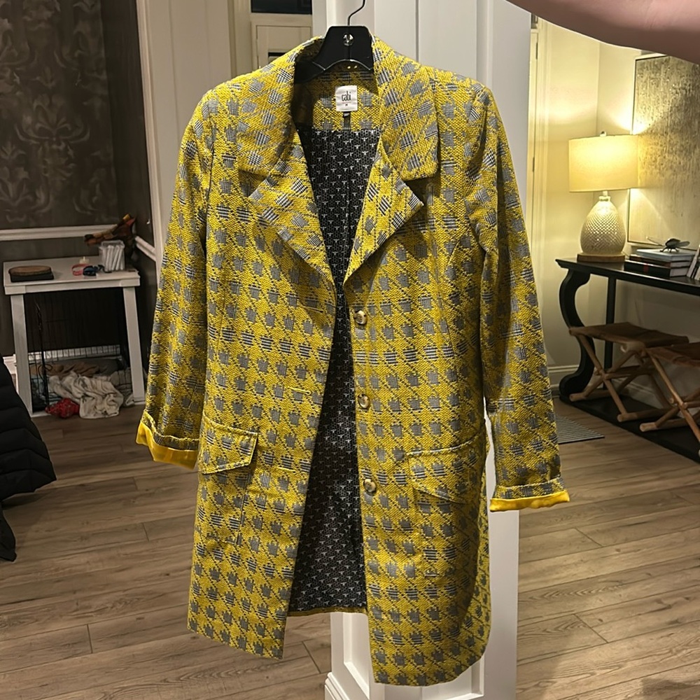 Yellow Cabi long jacket